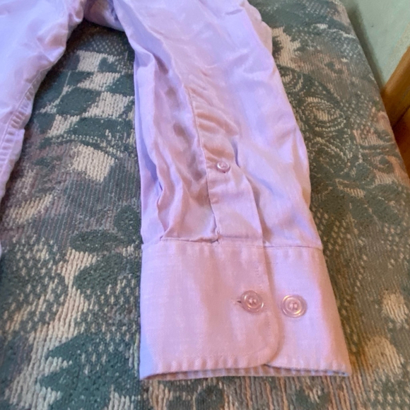 Men's Oscar de la Renta Dress Shirt, Purple, Size 17 34/35 Button Down Cotton - Picture 3 of 7